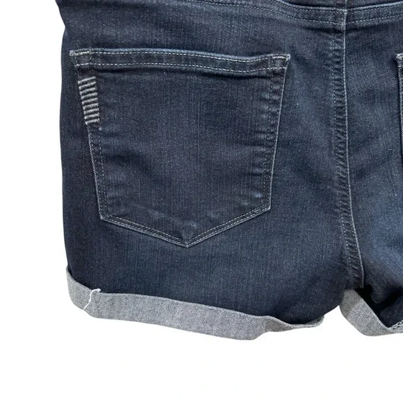 Paige Dark Wash Denim Shorts‎ Womens Cuffed Hem Casual Size 29